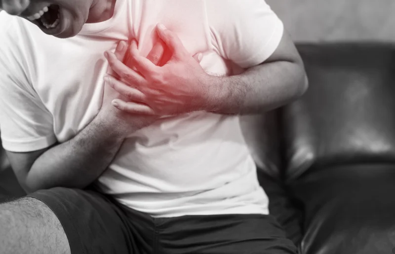 can constipation cause chest pain